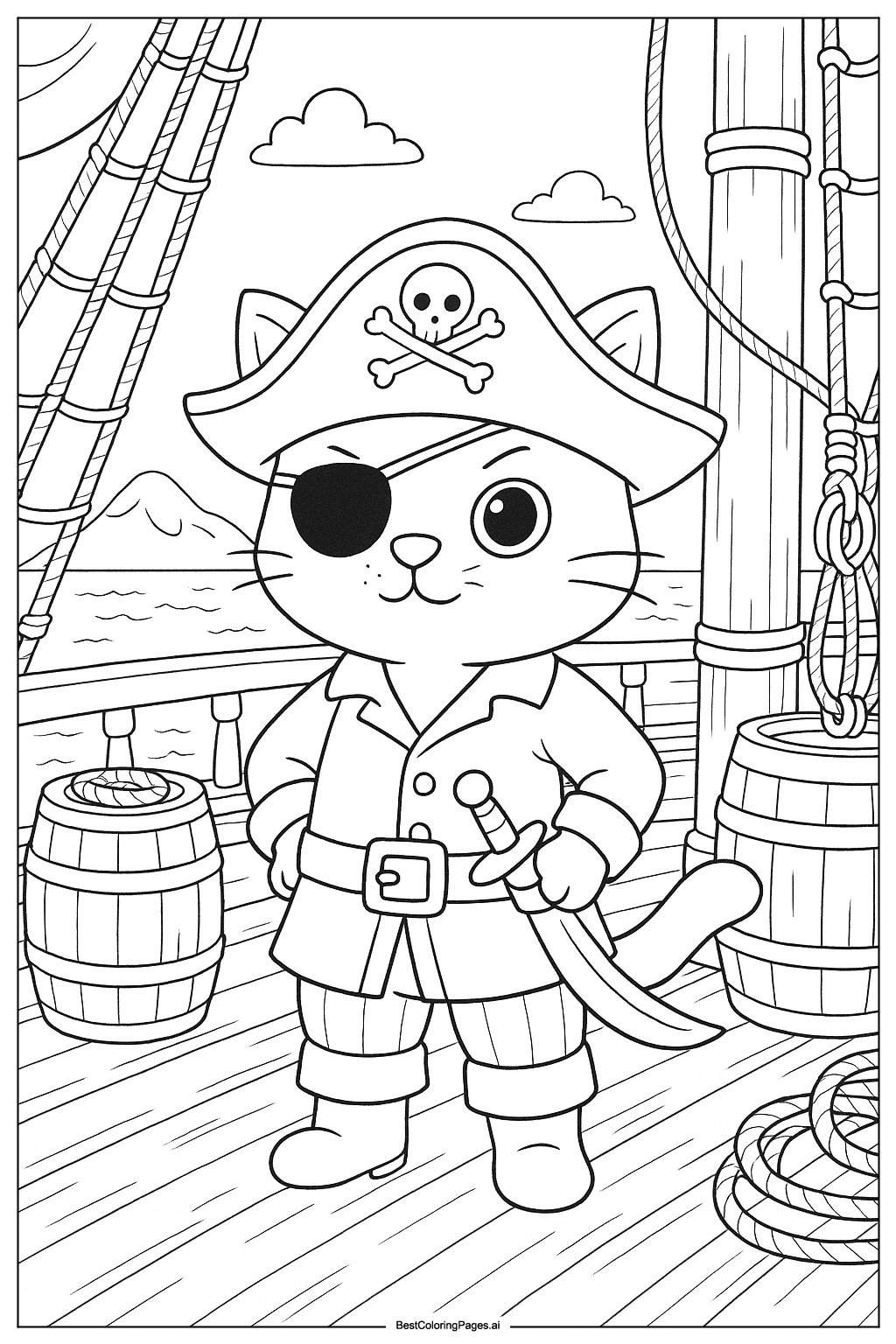 Cat pirate adventure