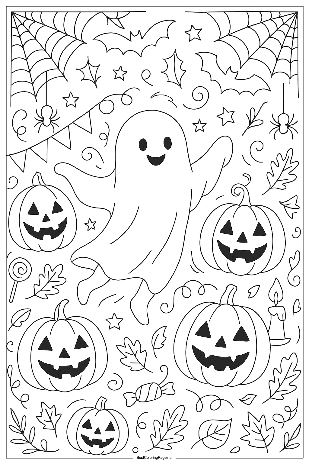 Ghost dancing at Halloween party