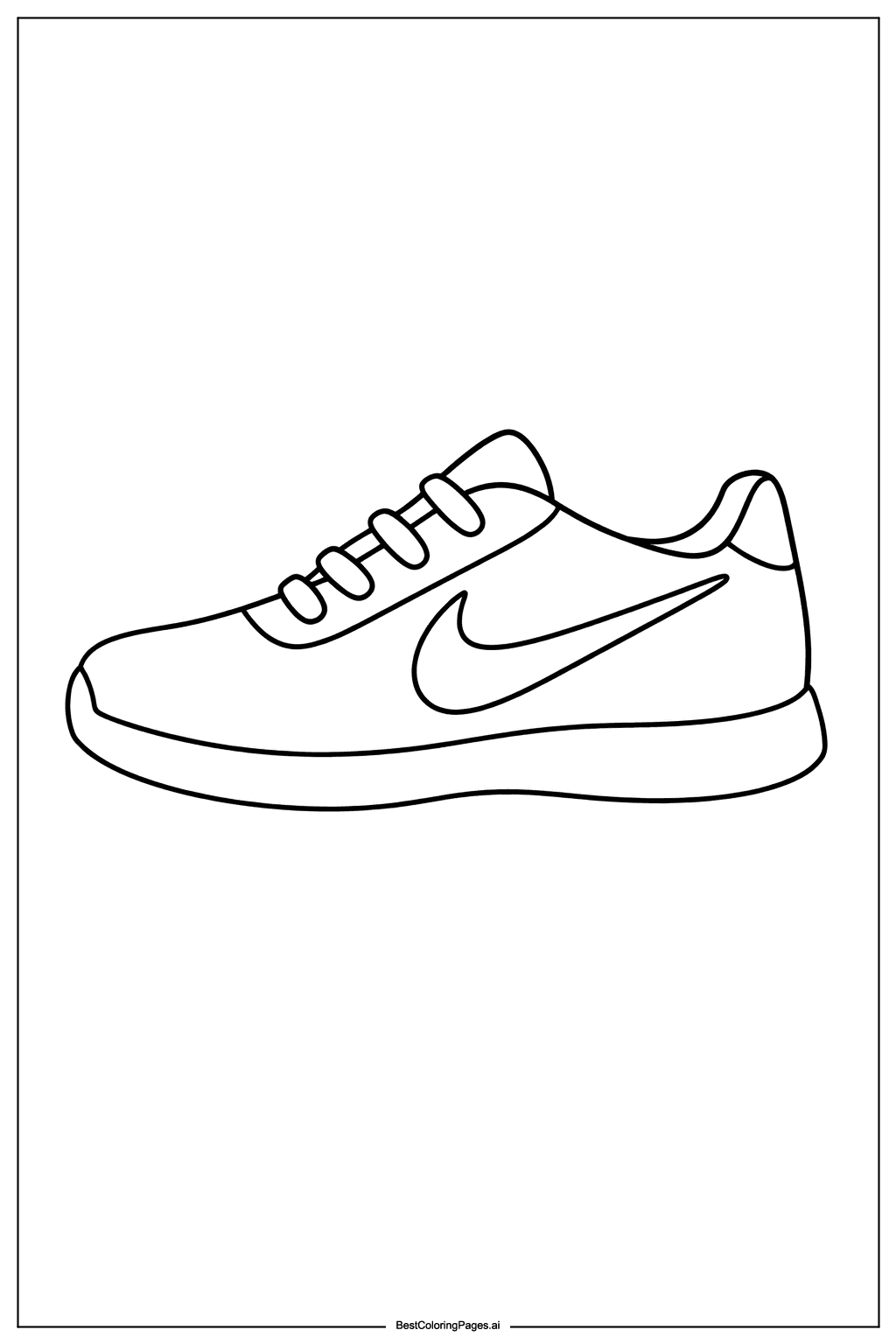 横から見たナイキのスニーカー