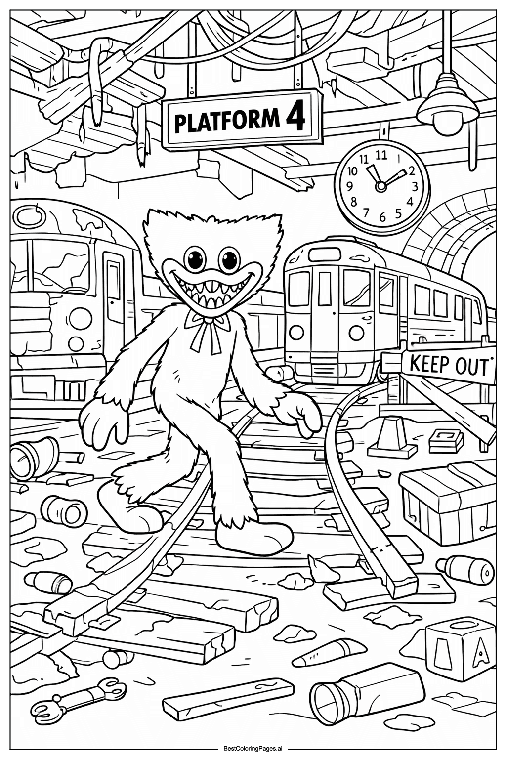 Poppy playtime in adventure scene