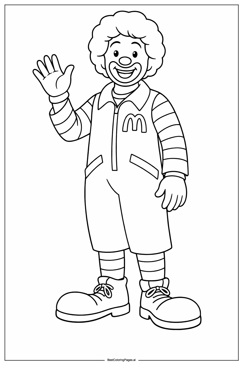 Disegni di Ronald McDonald da Colorare