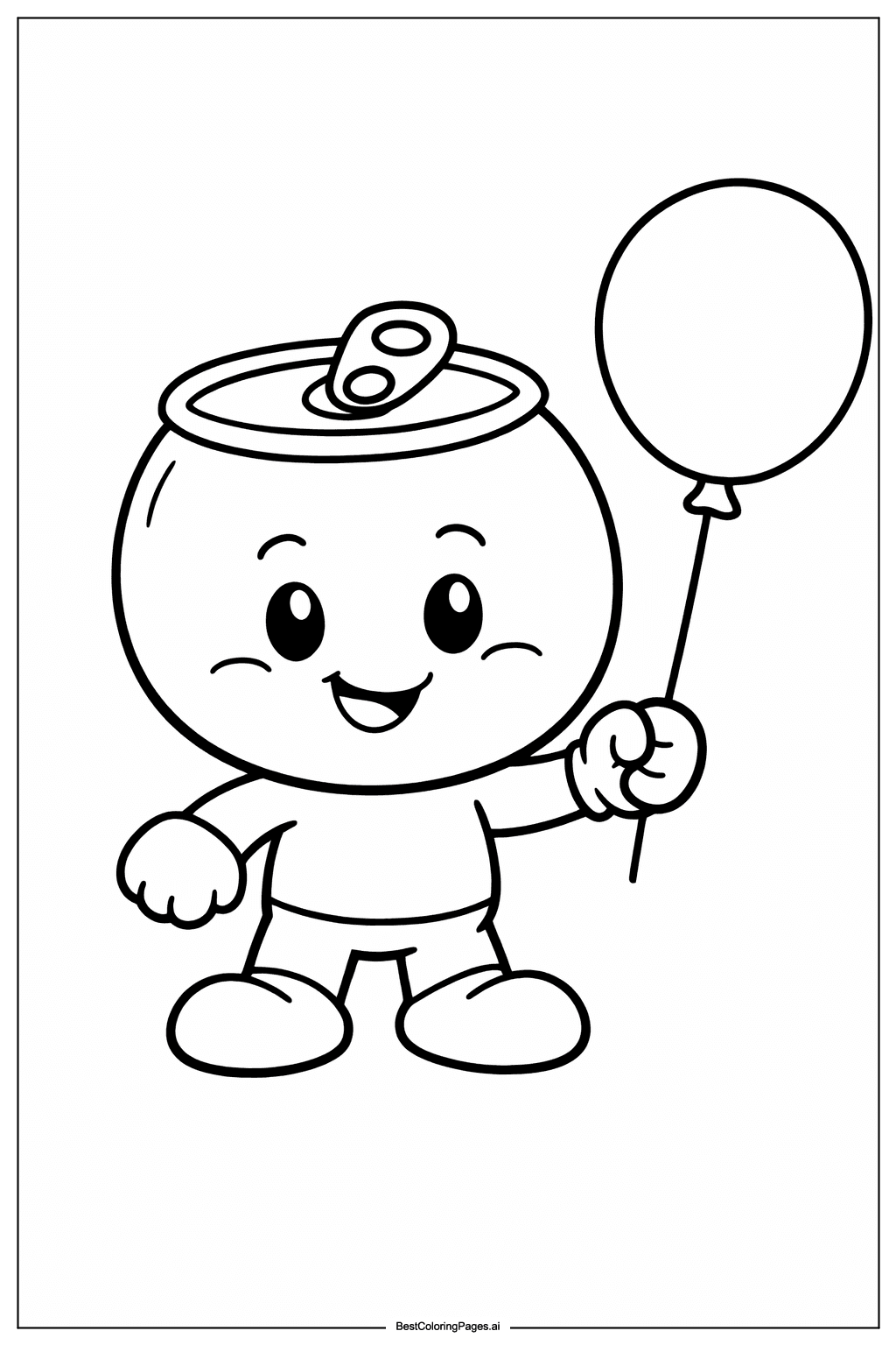 Sprunki holding a balloon