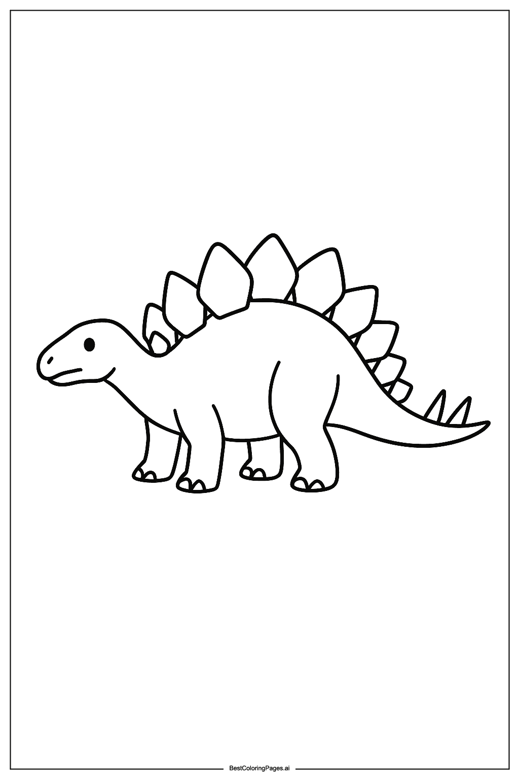 Stegosaurus standing still