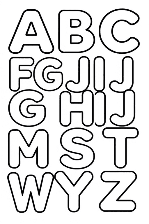 Alphabet Letters Coloring Pages