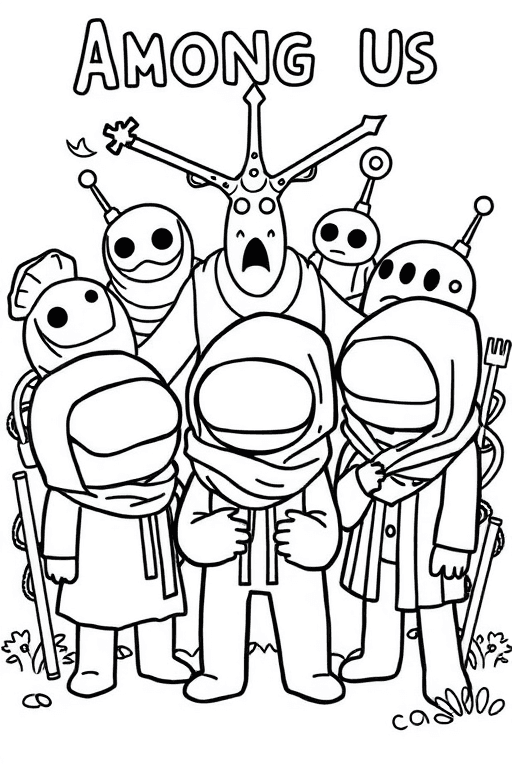 among us Coloring Pages