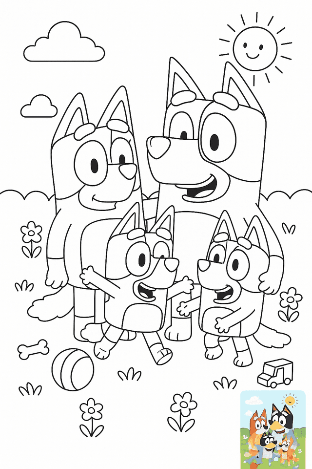Bluey Coloring Pages