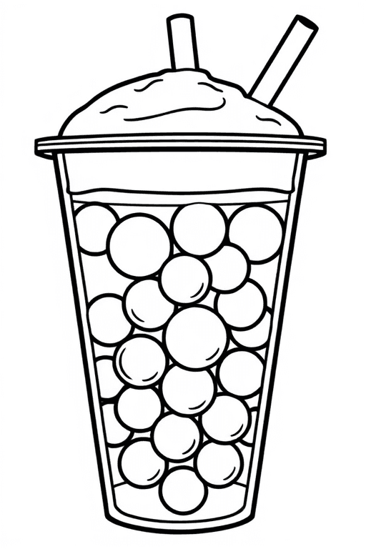 boba tea coloring pages Coloring Pages