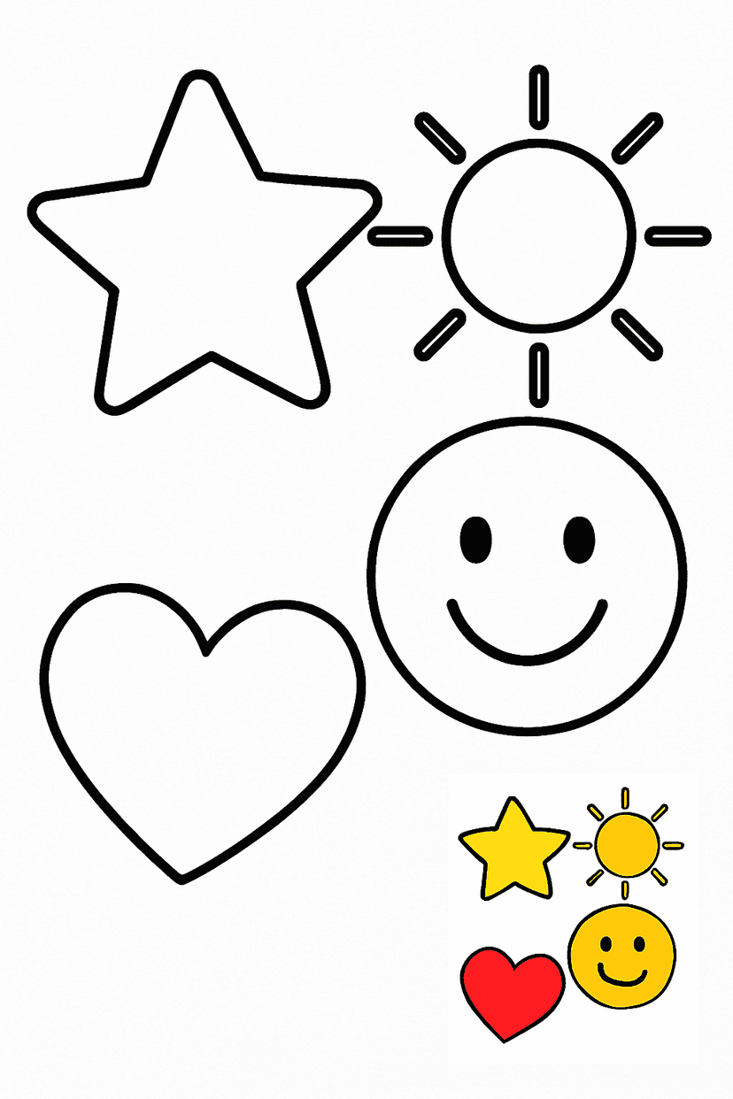 Disegni di Disegni Audaci e Facili da Colorare