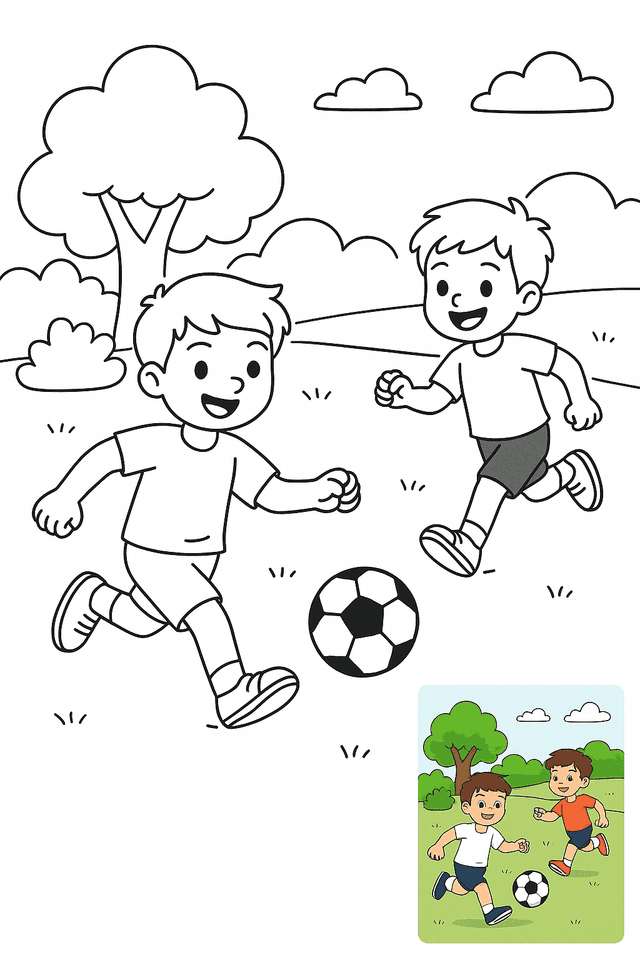 Boys Coloring Pages