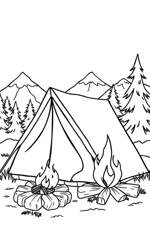 camping Coloring Pages