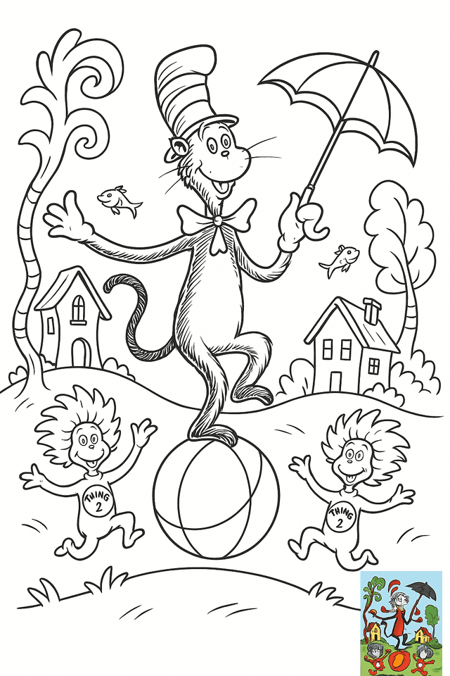 Dr. Seuss Coloring Pages