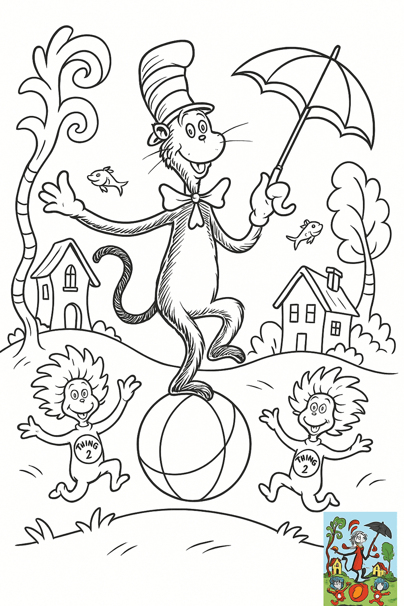 Dr. Seuss Coloring Pages
