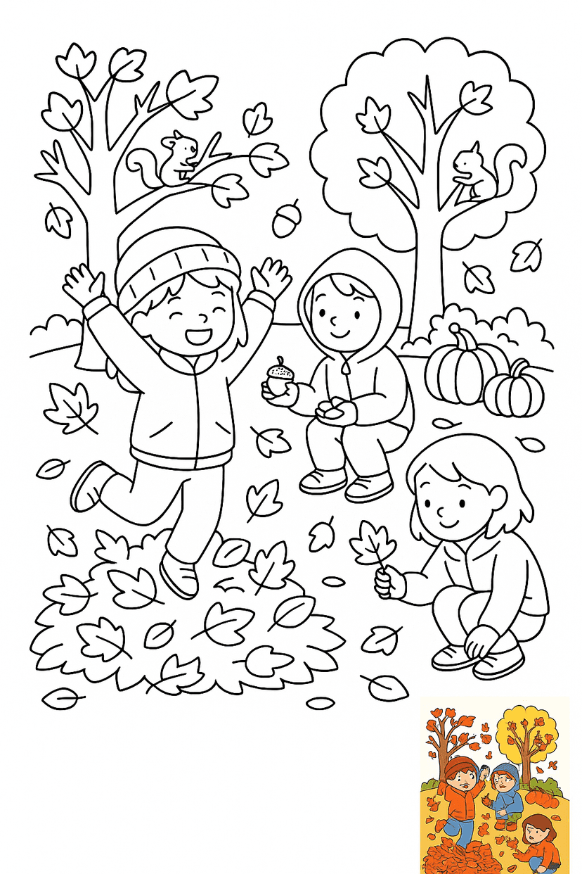 Fall Coloring Pages