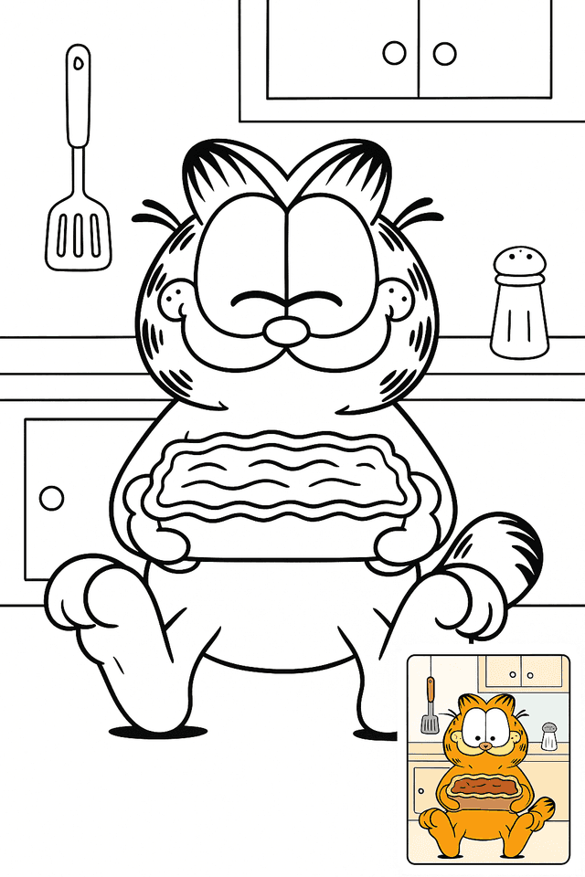 Garfield Coloring Pages