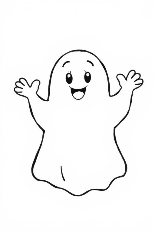 ghost Coloring Pages