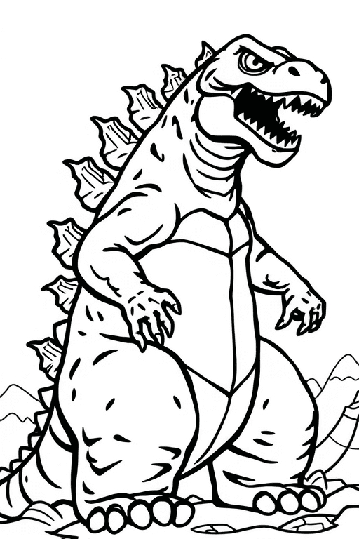 Godzilla Coloring Pages
