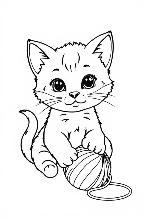 kitten Coloring Pages