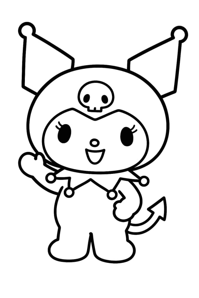 Kuromi Coloring Pages