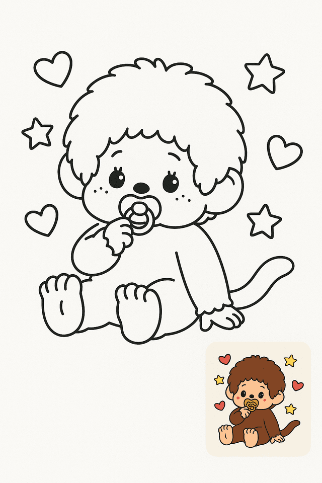 Monchhichi Coloring Pages