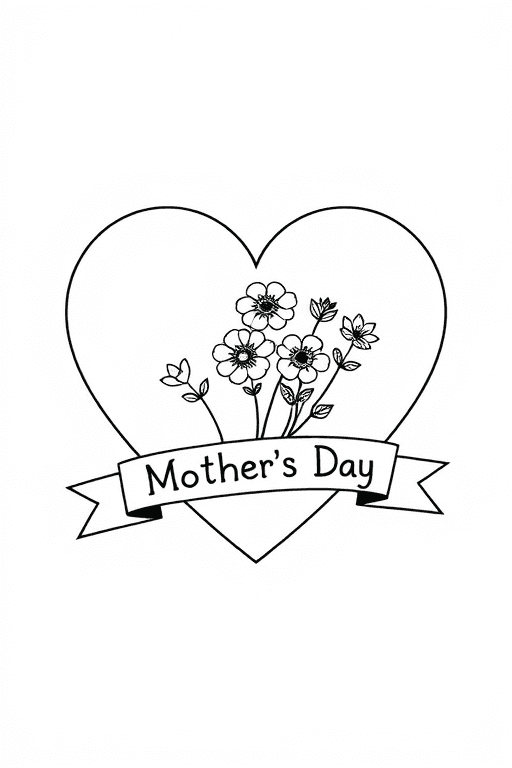 Mother's Day Coloring Pages