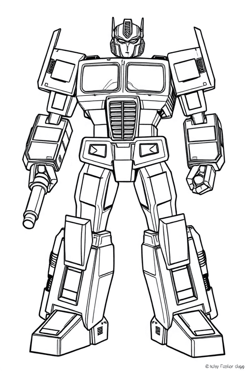 optimus prime Coloring Pages