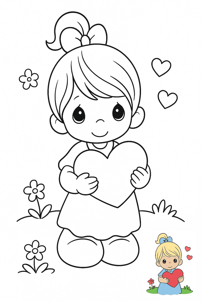 Precious Moments Coloring Pages