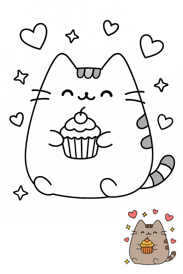 Pusheen Coloring Pages