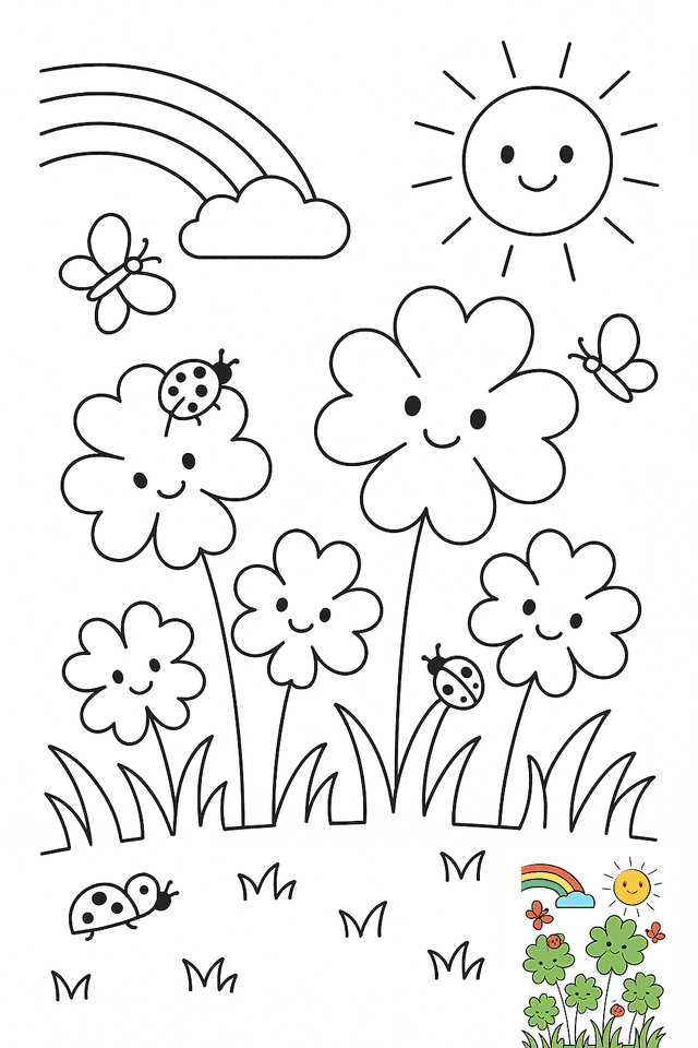 Shamrock Coloring Pages