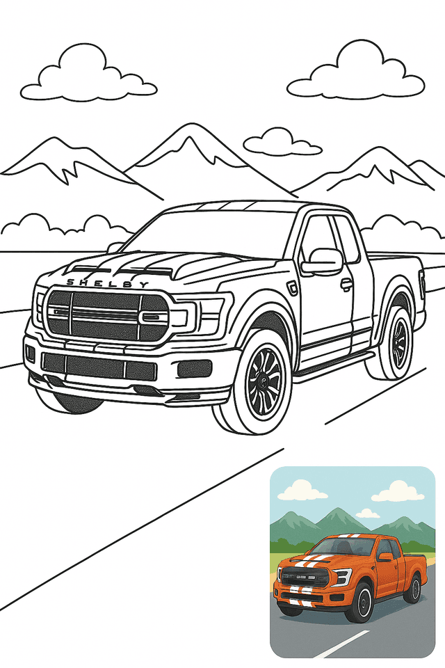 Shelby truck Coloring Pages