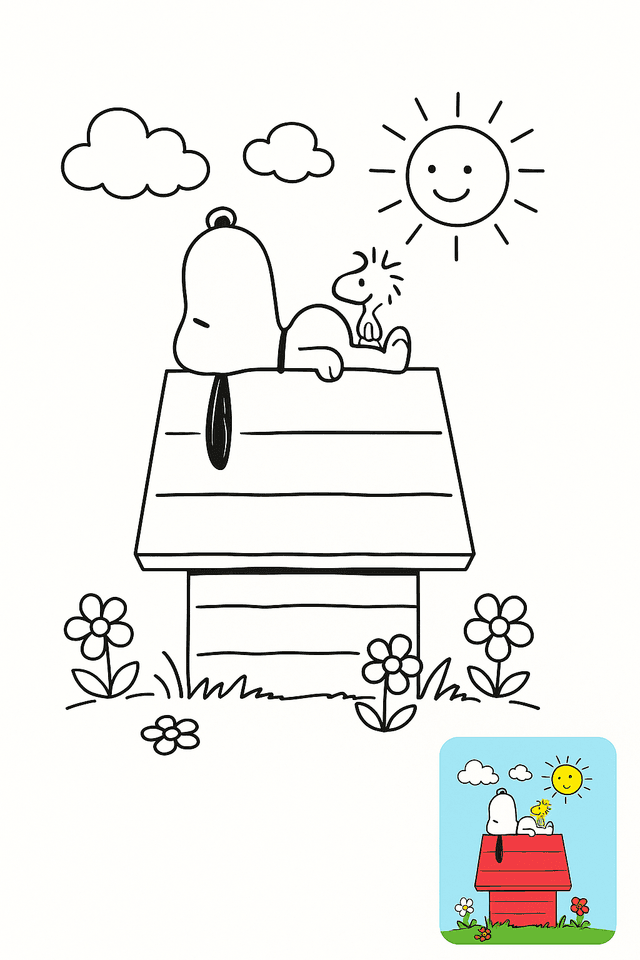 Snoopy Coloring Pages