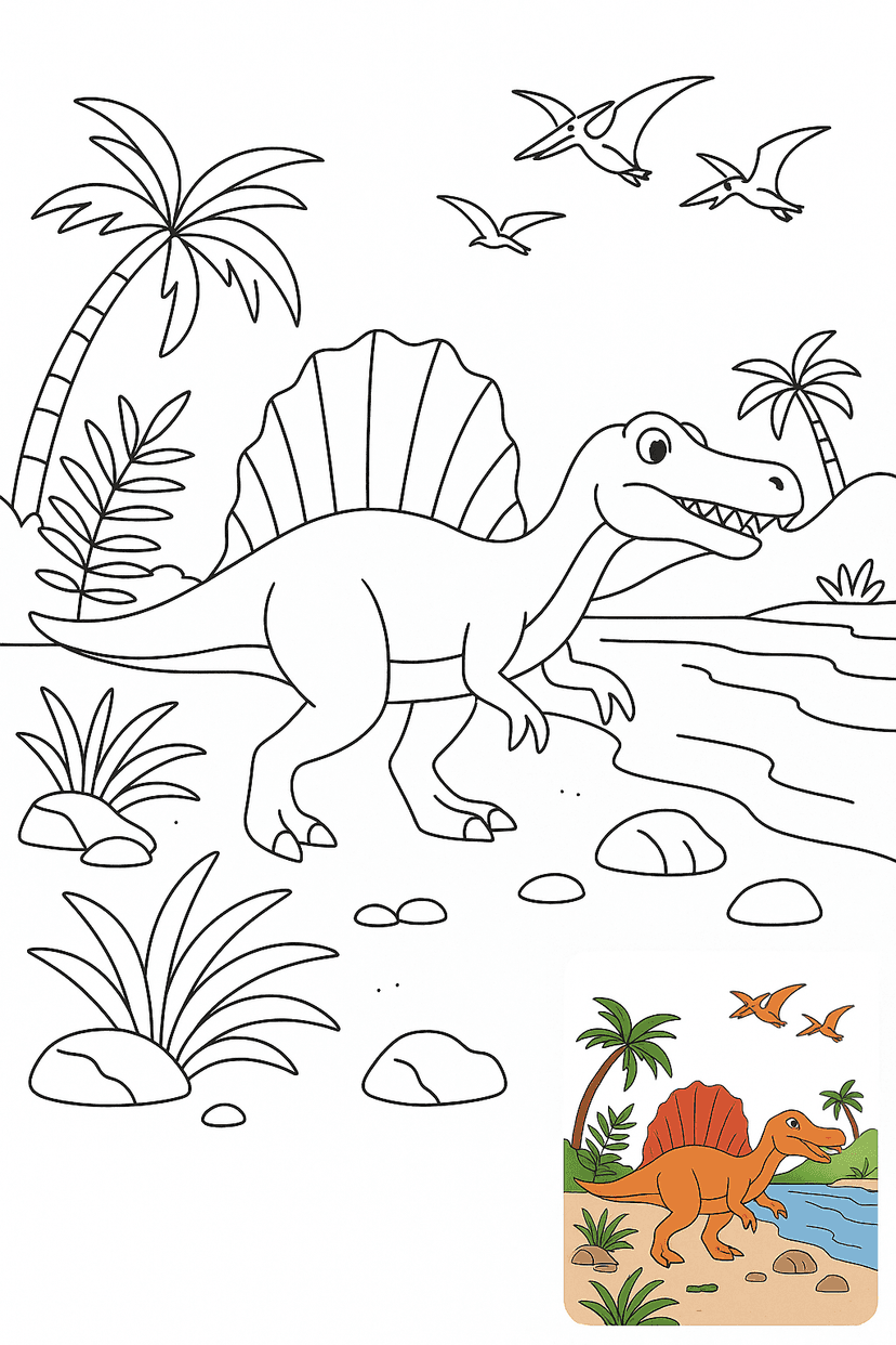 Spinosaurus Coloring Pages