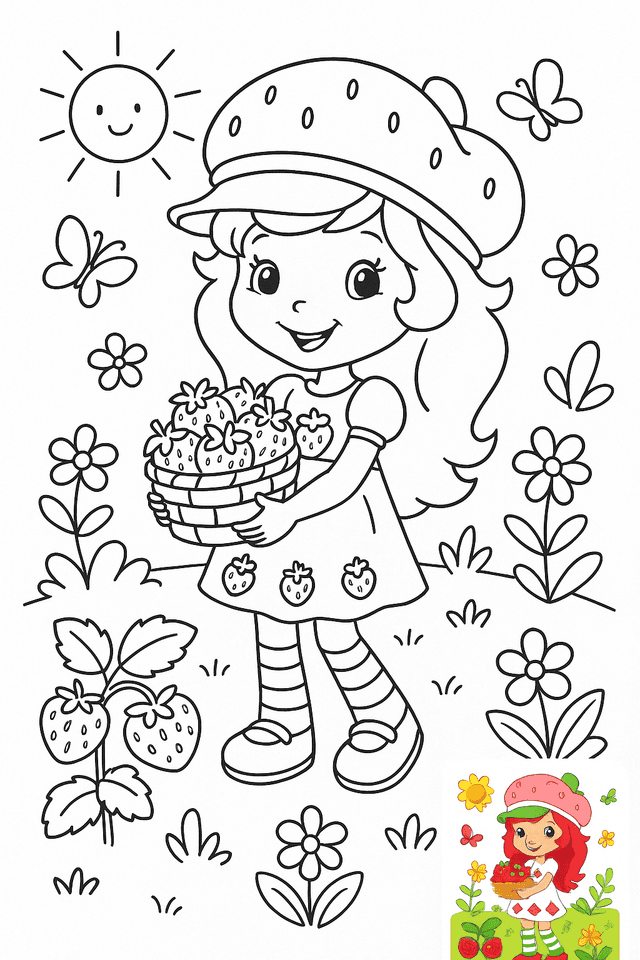 Strawberry Shortcake Coloring Pages