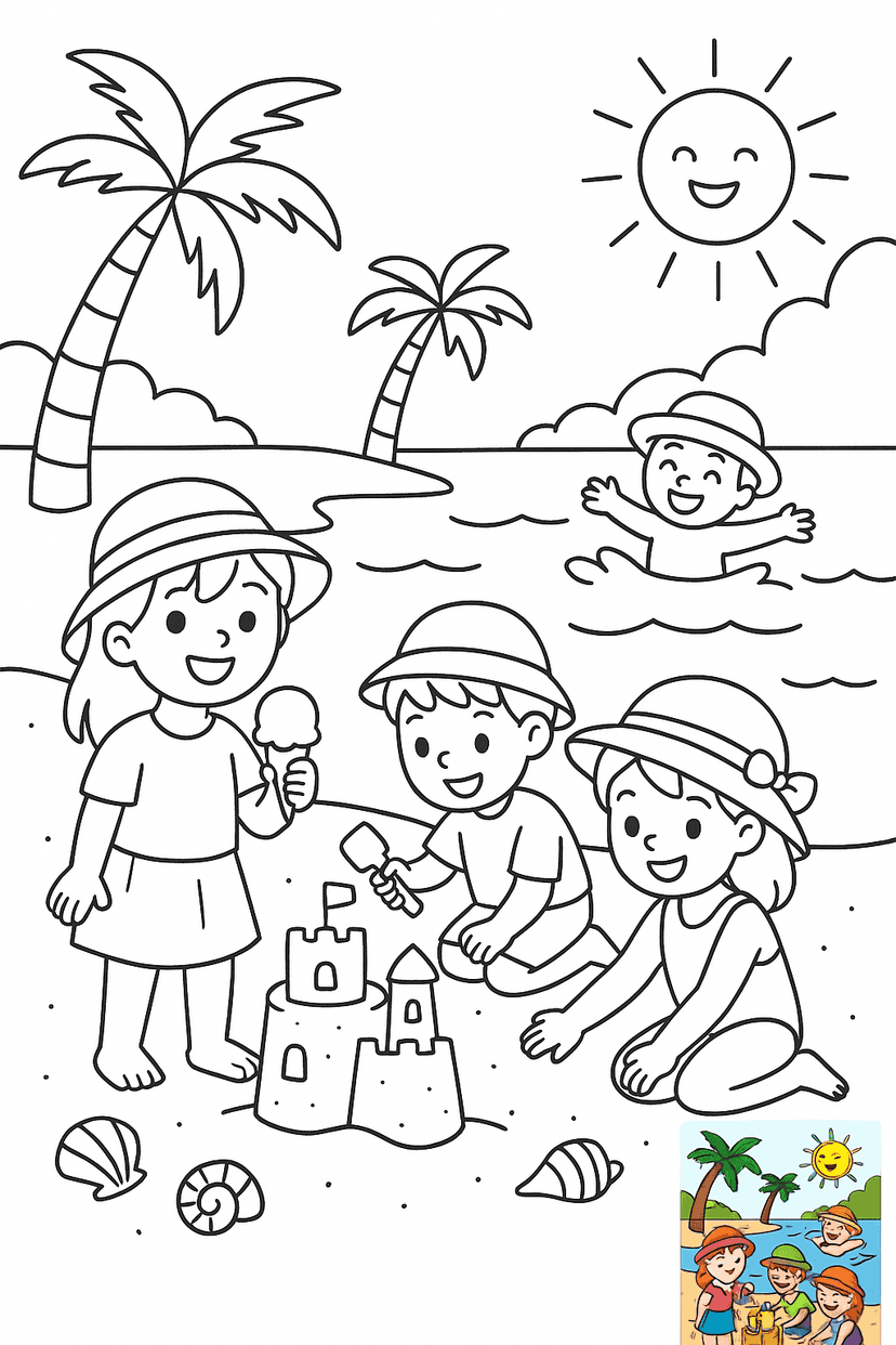Summer Coloring Pages