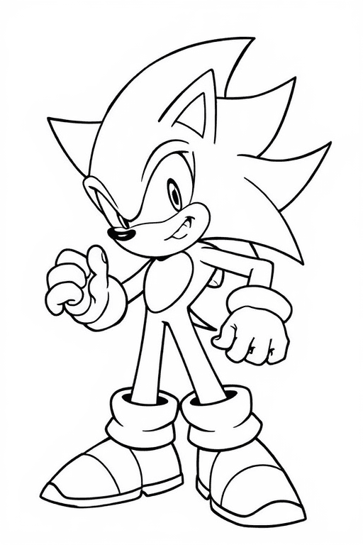 super sonic Coloring Pages