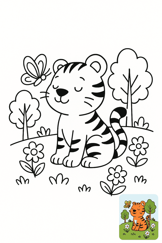 Tiger Coloring Pages
