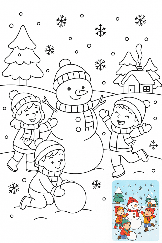 Winter Coloring Pages