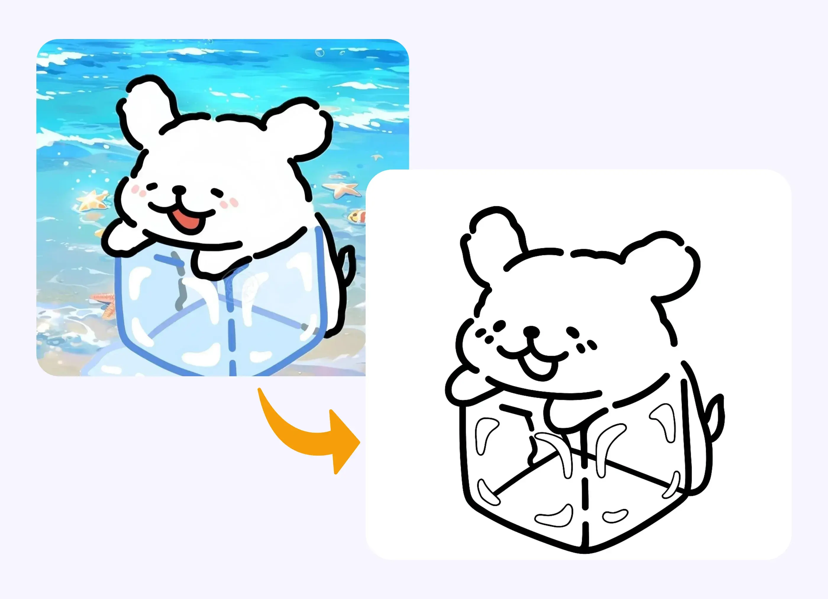 透過AI將狗狗肖像照片轉換成素描