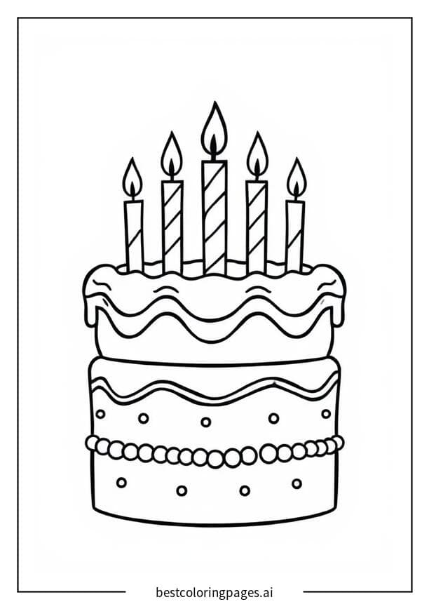 Birthday Cake with Candles