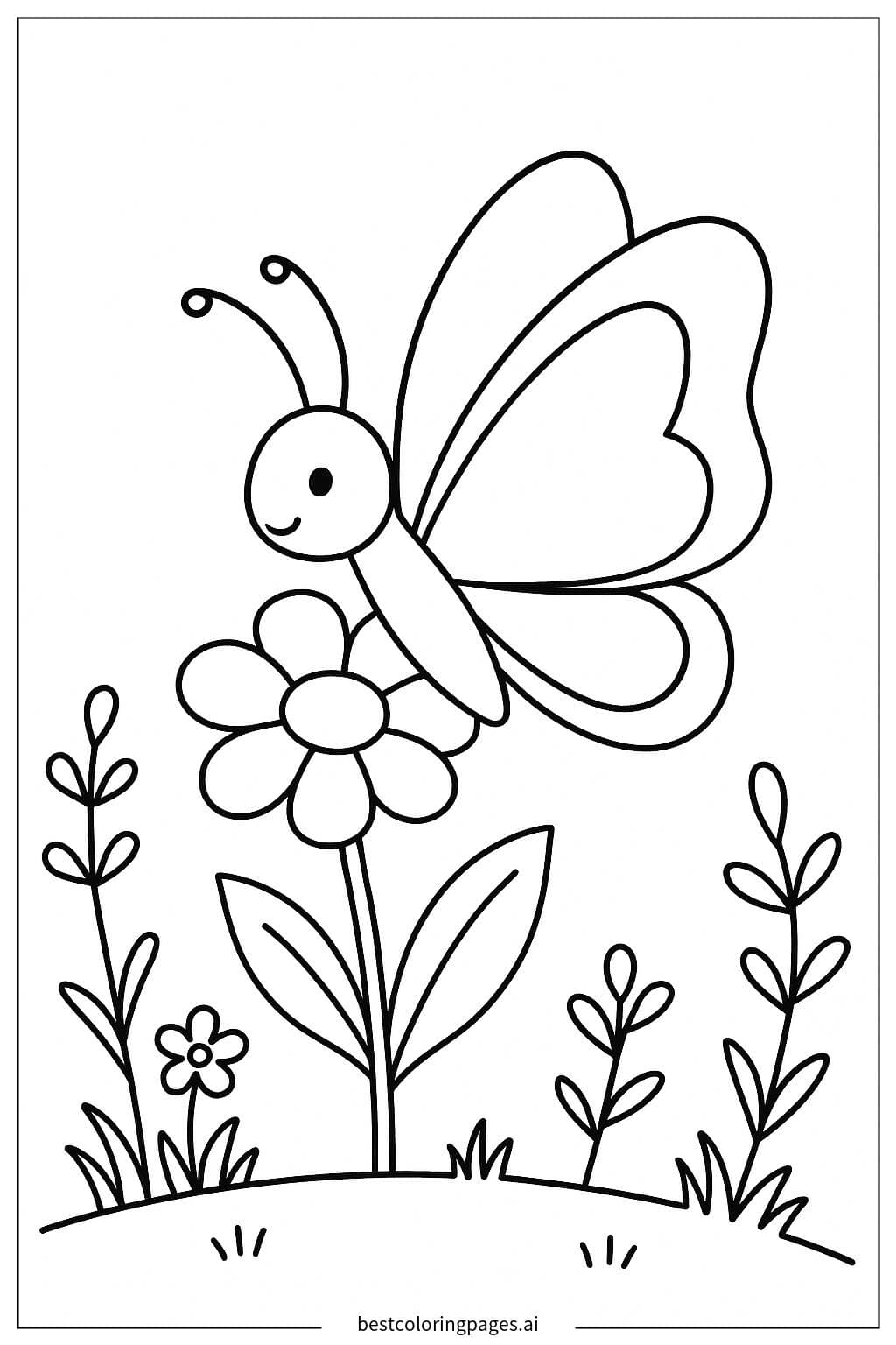 A Butterfly Resting on a Flower