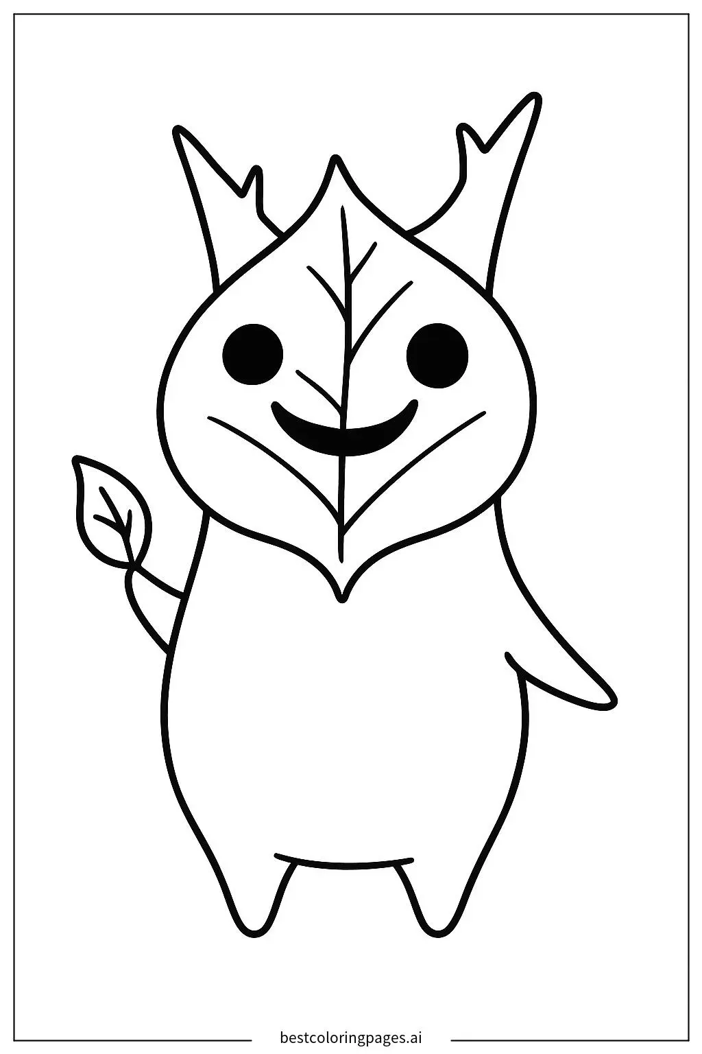 A Cute Korok Waving from Zelda