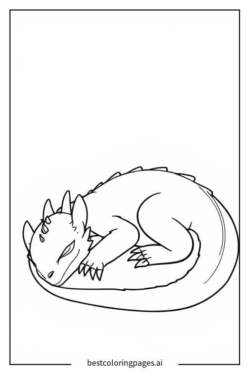 Sleeping Dragon from How to Train Your Dragon