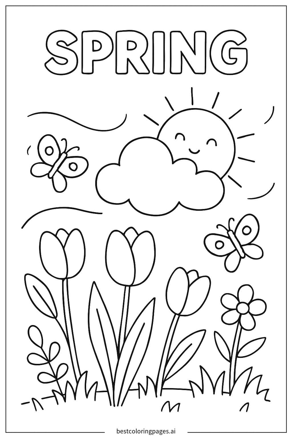 Eine flauschige Wolke mit Sonnenstrahlen