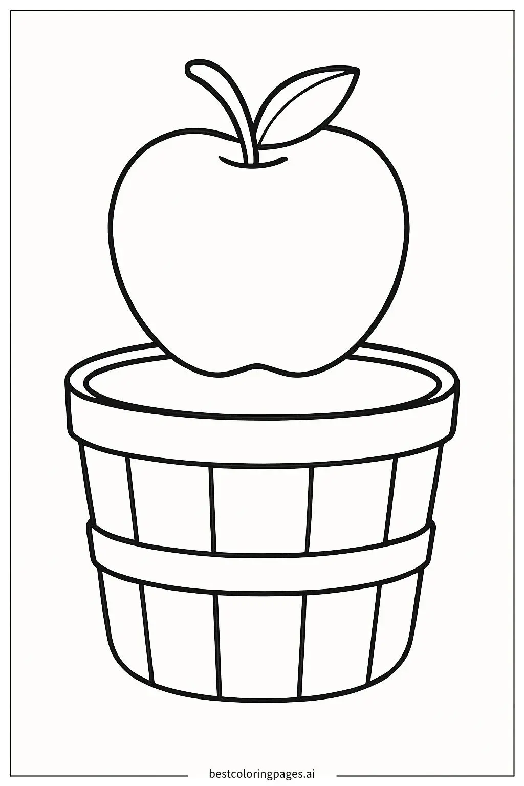 Apple in a Harvest Basket