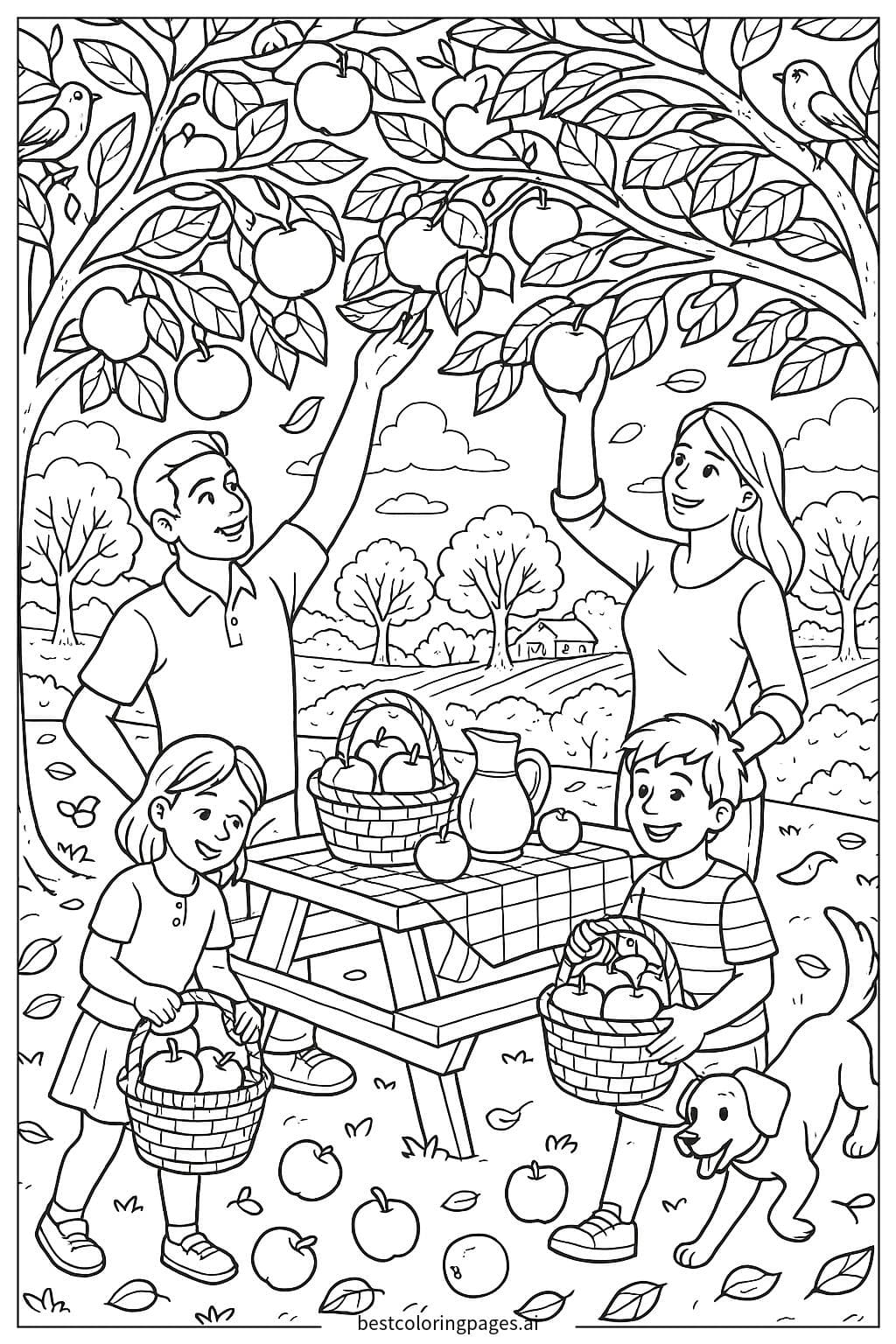 Apple Picking Family Picnic
