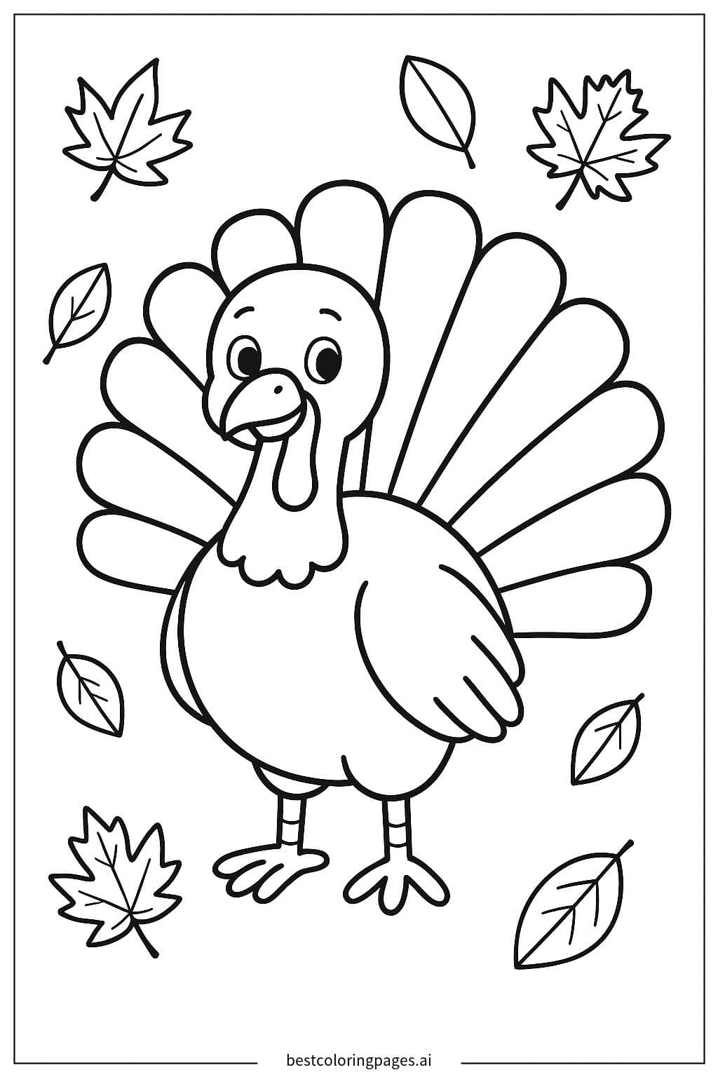 Autumn Leaves and Thanksgiving Turkey