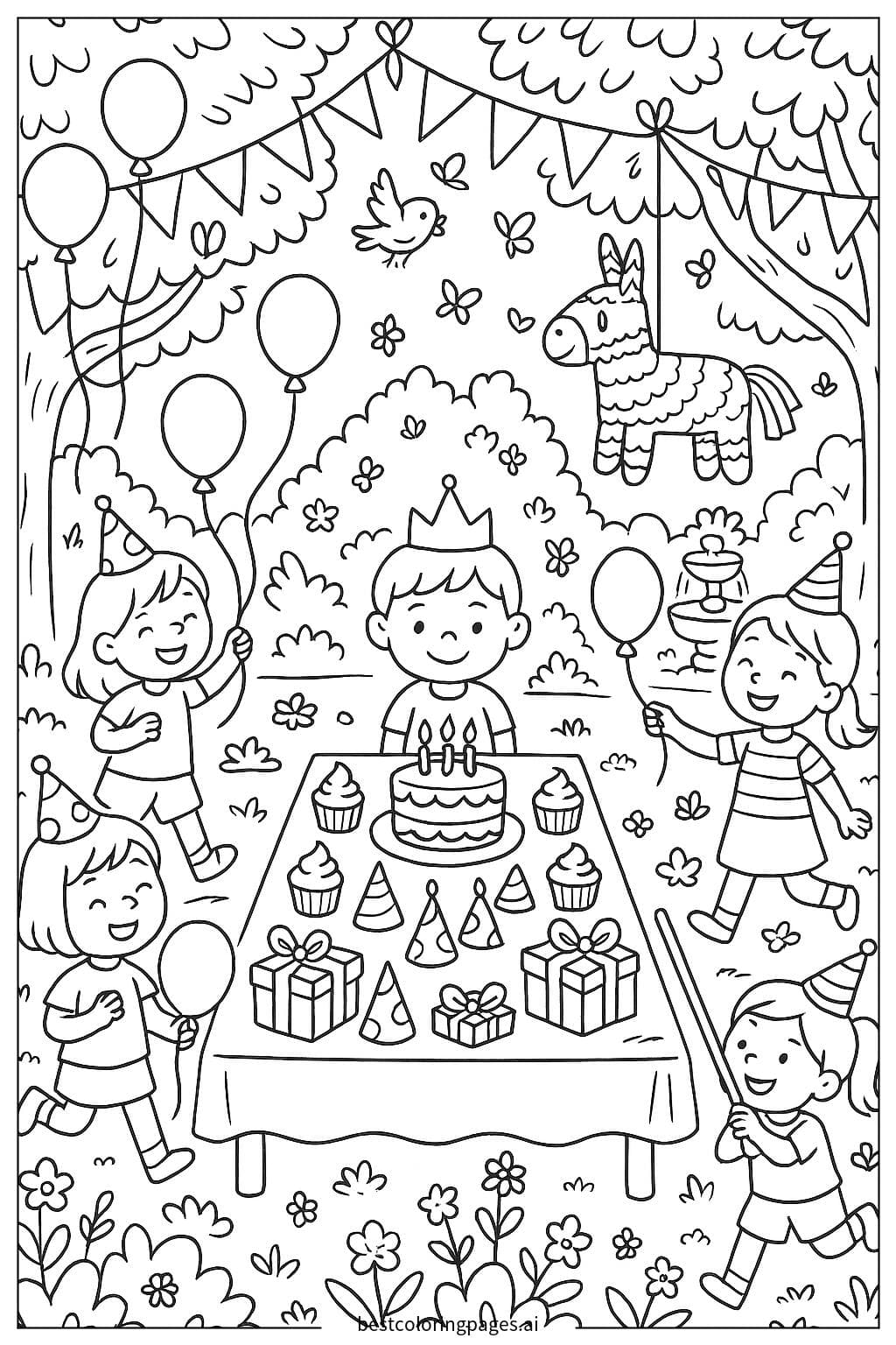 Garden Birthday Party with Decorations