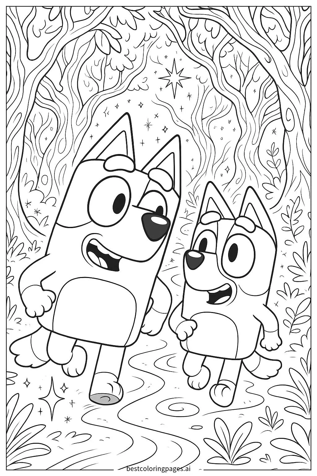 Bluey and Bingo's Magical Forest Adventure
