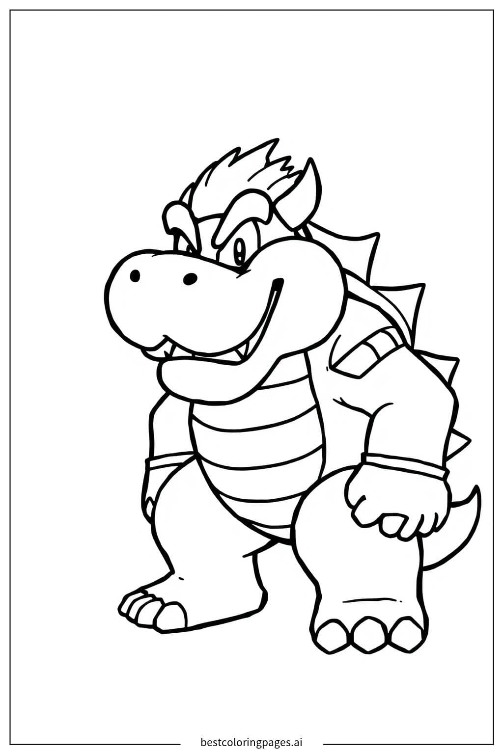 Bowser's Playful Grin