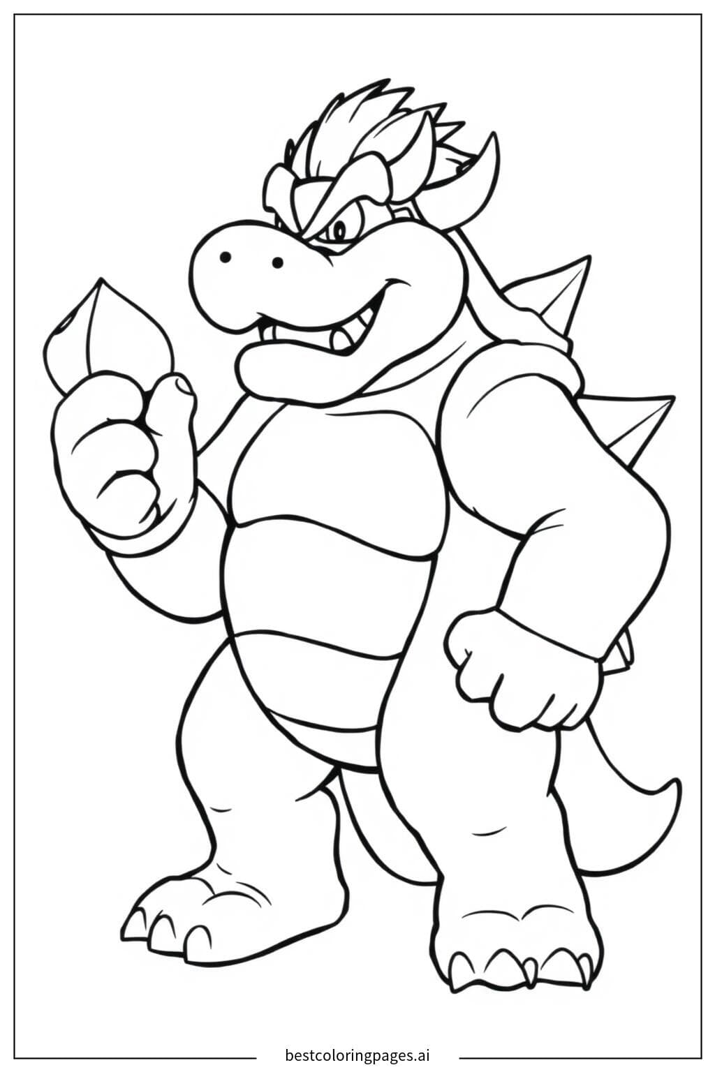 Bowser Holding a Shell