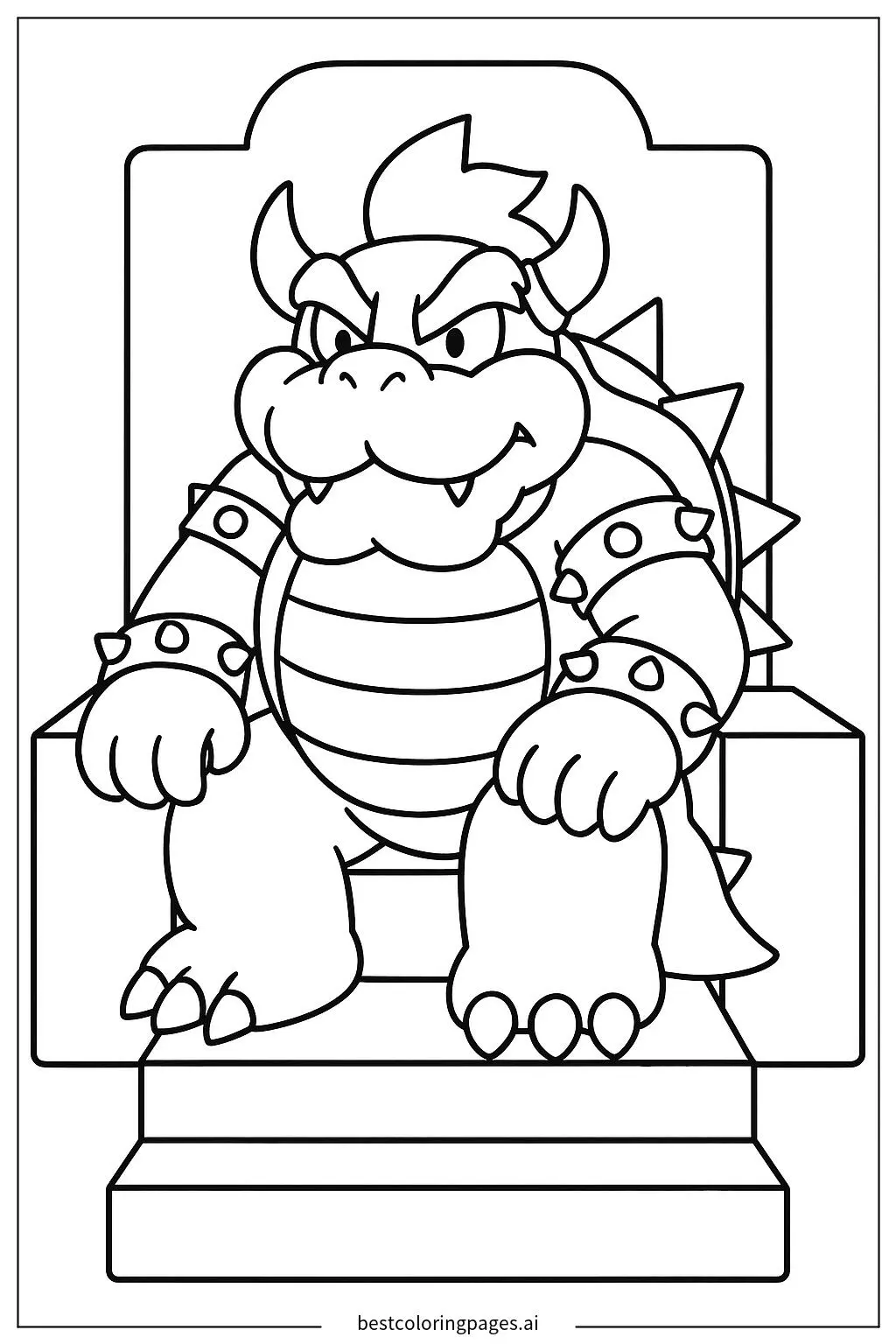 Bowser on His Mighty Throne